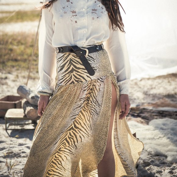 SOLD Spell Gypsy LOST SAVANNAH JUNGLE Skirt - Picture 2 of 9